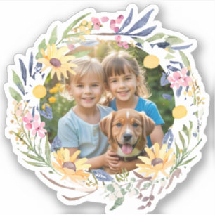 Picture Photo Floral Surround Create Your Own Sticker