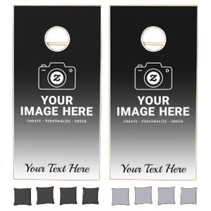 Picture Plus Wording Cornhole Set