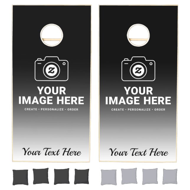 Picture Plus Wording Cornhole Set (Set)