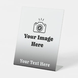 Picture Plus Wording Pedestal Sign