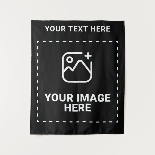 Picture Plus Wording Tapestry (Front)