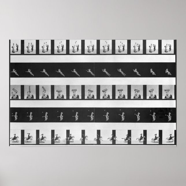 Picture strips for a praxinoscope poster (Front)