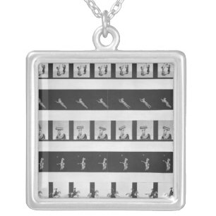 Picture strips for a praxinoscope silver plated necklace