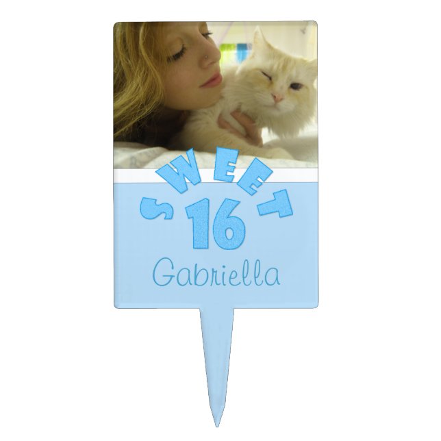 Picture: Sweet 16 Cake Pick (Front)