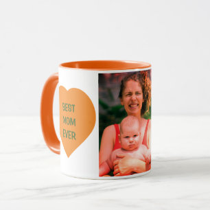 Picture text and custom hearts mug
