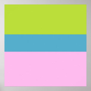 picture three colors art poster