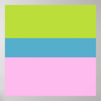picture three colors art poster