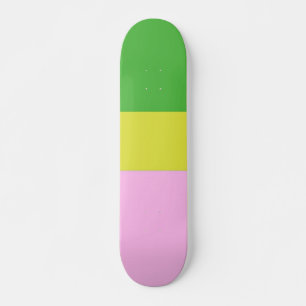 picture three colors art skateboard
