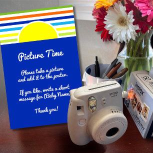 Picture Time Baby Shower Take Instant Photo Sign