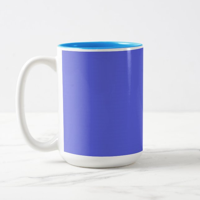 picture with blue color Two-Tone coffee mug (Left)
