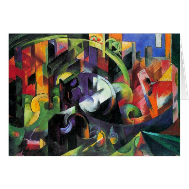 Picture with Cattle by Franz Marc, Vintage Art (Front Horizontal)
