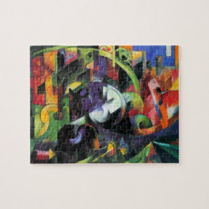 Picture with Cattle by Franz Marc, Vintage Art Jigsaw Puzzle