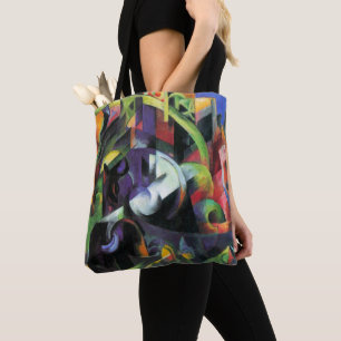 Picture with Cattle by Franz Marc, Vintage Art Tote Bag