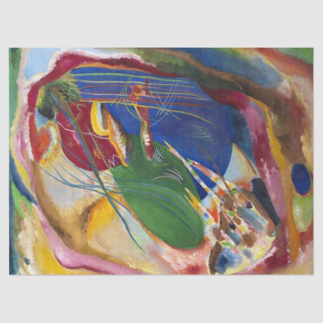 Picture with Three Spots, No.196 by Kandinsky Tissue Paper (Front)