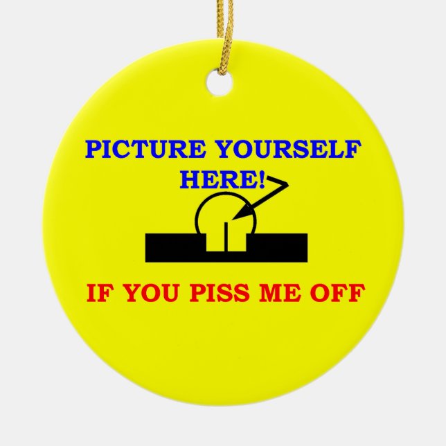 PICTURE YOURSELF CERAMIC ORNAMENT (Front)
