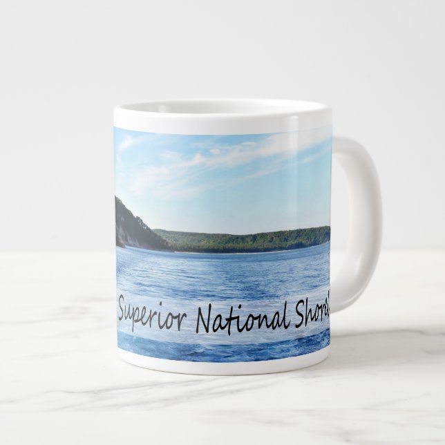 Pictured Rocks Giant Coffee Mug (Front Right)