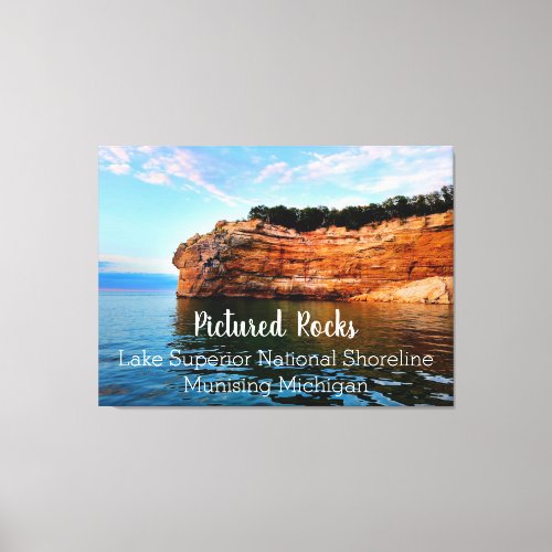 Pictured Rocks Lake Superior National Shoreline Canvas Print