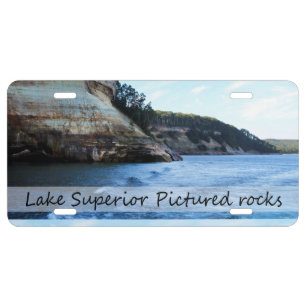Pictured Rocks License Plate