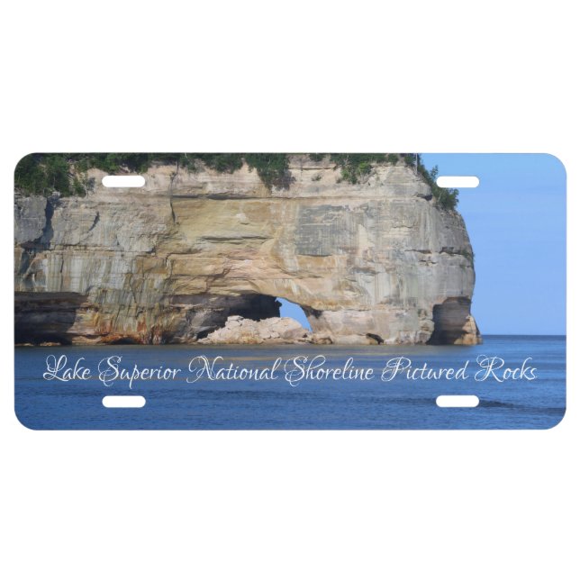 Pictured Rocks License Plate (Front)