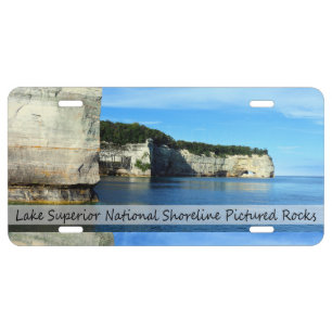 Pictured Rocks License Plate