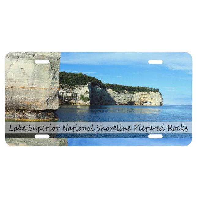 Pictured Rocks License Plate (Front)