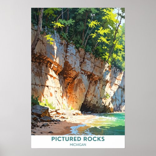  Pictured Rocks Michigan Poster