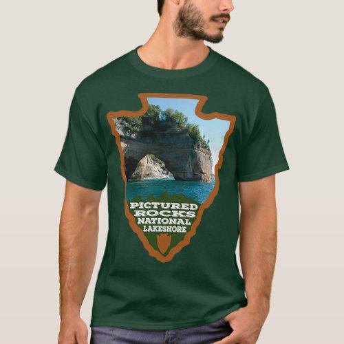 Pictured Rocks National Lakeshore arrowhead T_Shirt
