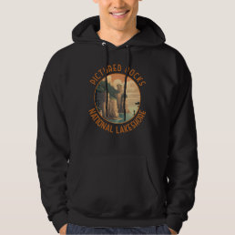 Pictured Rocks National Lakeshore Distressed Retro Hoodie