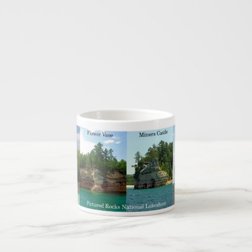 Pictured Rocks National Lakeshore espresso mug