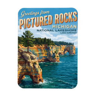 Pictured Rocks National Lakeshore Michigan Magnet