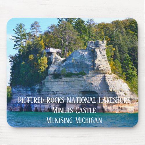 Pictured Rocks National Lakeshore Miners Castle Mouse Pad