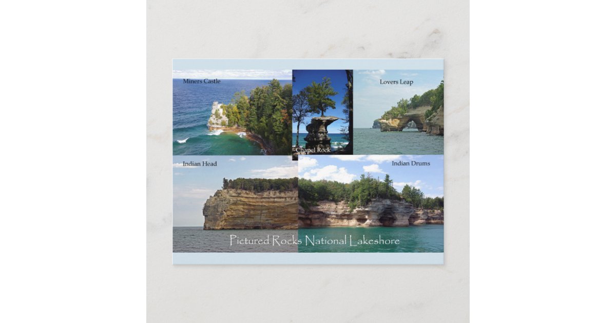 Pictured Rocks National Lakeshore Postcard | Zazzle