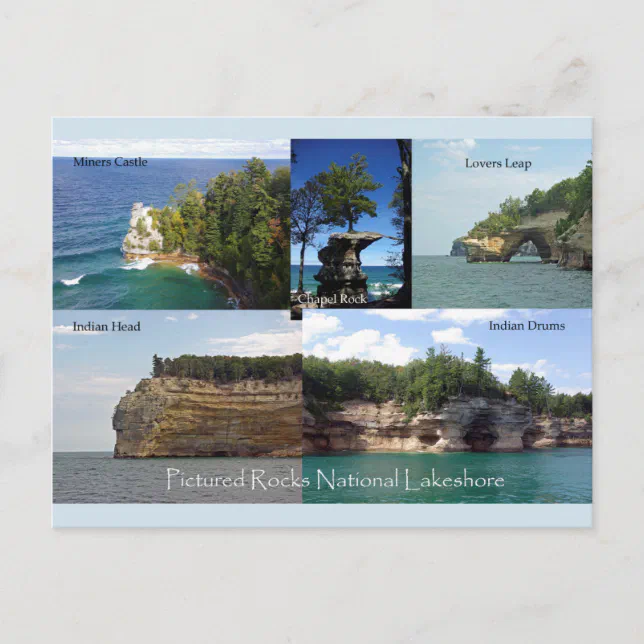 Pictured Rocks National Lakeshore Postcard | Zazzle