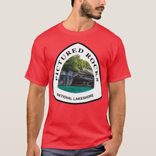 Pictured Rocks National Lakeshore trail marker T_Shirt