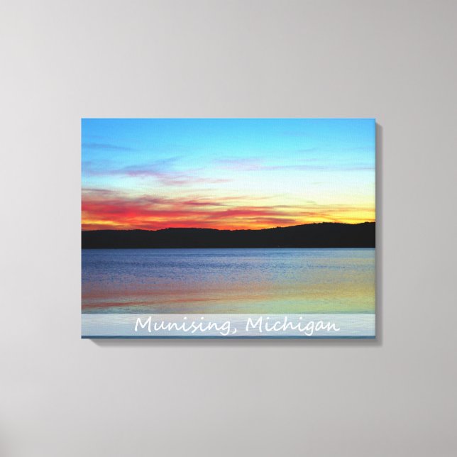 Pictured Rocks Sunrise/Wrapped Canvas Print (Front)