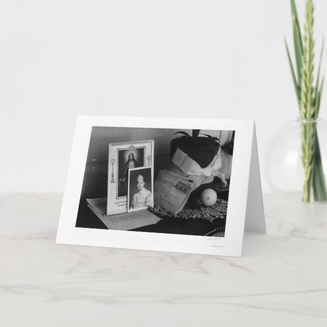 Pictures & Mementoes, Phonograph Top, Yonemitsu Card (Front)