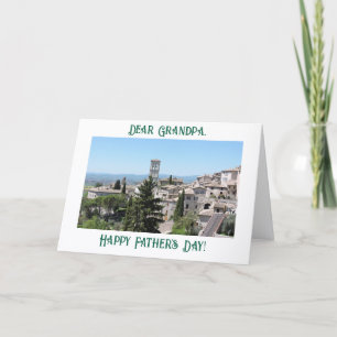 Picturesque Assisi, Grandpa, Father's Day Card
