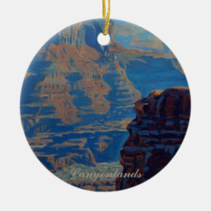 Picturesque Canyonland National Park View Ceramic Ornament