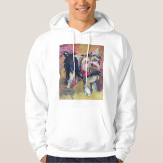 picturesque dog, Yorkshire Terrier, painting Hoodie