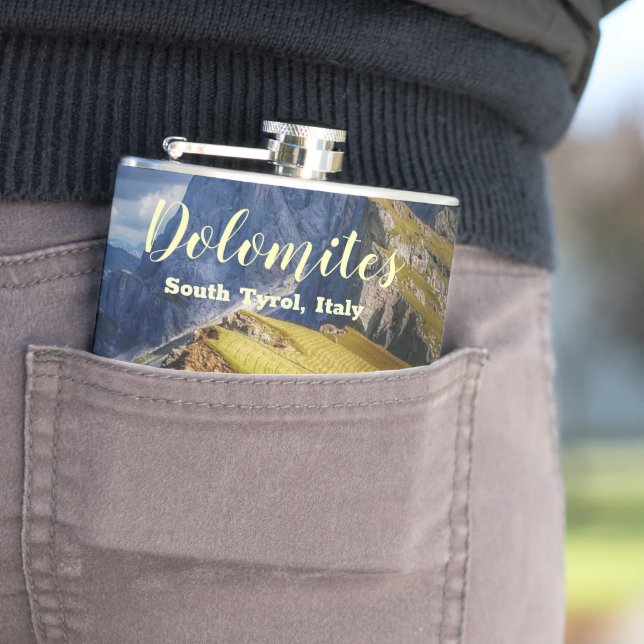 Picturesque Dolomites South Tyrol Italy Flask (In Situ)