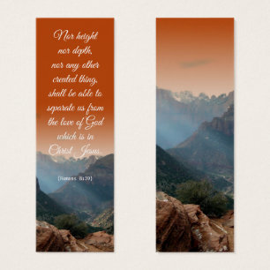 Picturesque Elegant Spiritual Bible Verse Bookmark