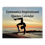 Picturesque Gymnastics Quote Calendar at Zazzle