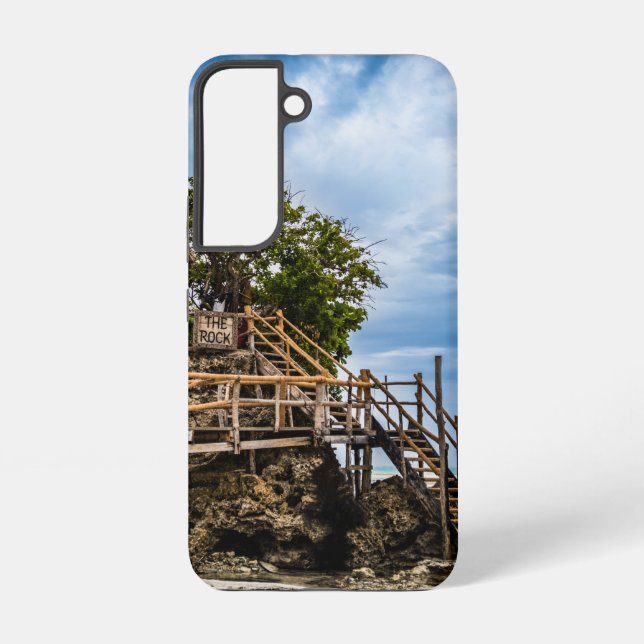 Picturesque house on a tropical coral outcrop samsung galaxy case (Back)