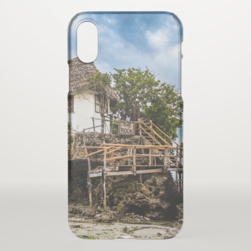 Picturesque house on a tropical coral outcrop iPhone x case