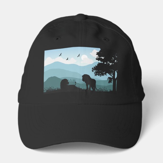 Picturesque King of the Jungle Lion Hat (Front)