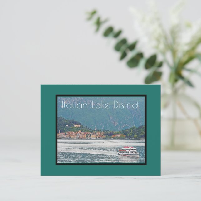 Picturesque Lake Como area Postcard (Standing Front)