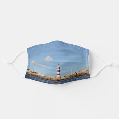 Picturesque Lighthouse in the Caribbean Adult Cloth Face Mask