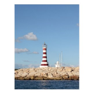 Picturesque Lighthouse in the Caribbean Postcard