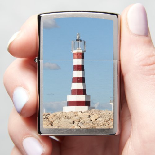 Picturesque Lighthouse in the Caribbean Zippo Lighter