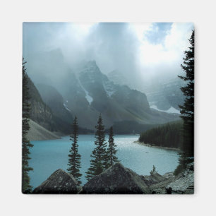 Picturesque Moraine Lake from Banff National Park. Magnet